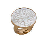 Alchemia Mother of Pearl Tree of Life Adjustable Ring